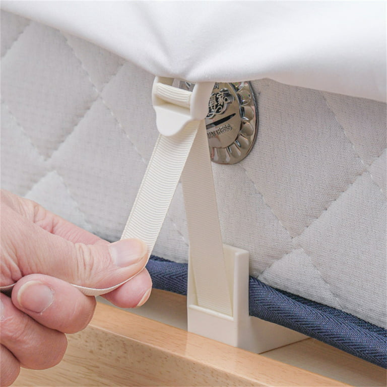Sanmadrola Bed Sheet Holder, Bed Headband, Wide Mattress Corner Sheet Stays  Keepers, Fitted & Flat Bed Sheet Keeper, Fitted Sheet Fasteners Straps,  Fits All Mattress Heights, King 76 X 80 