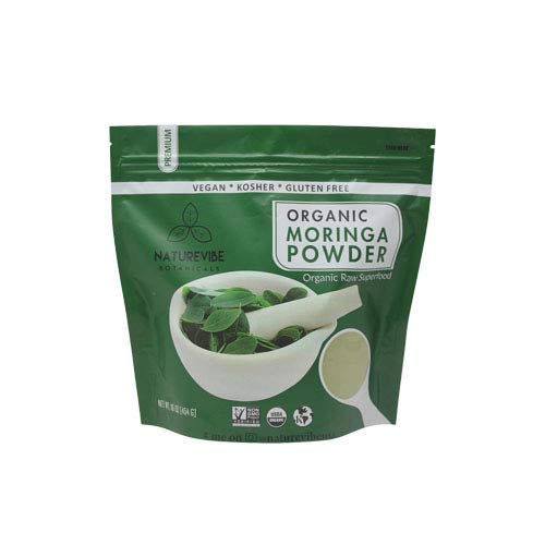 Organic Premium Moringa Green Leaf Powder (1 Lb)