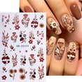 thumbnail image 3 of Calcomanías de nail art 3D de flores otoñales FBABFBUO, 6 piezas, 3 of 8