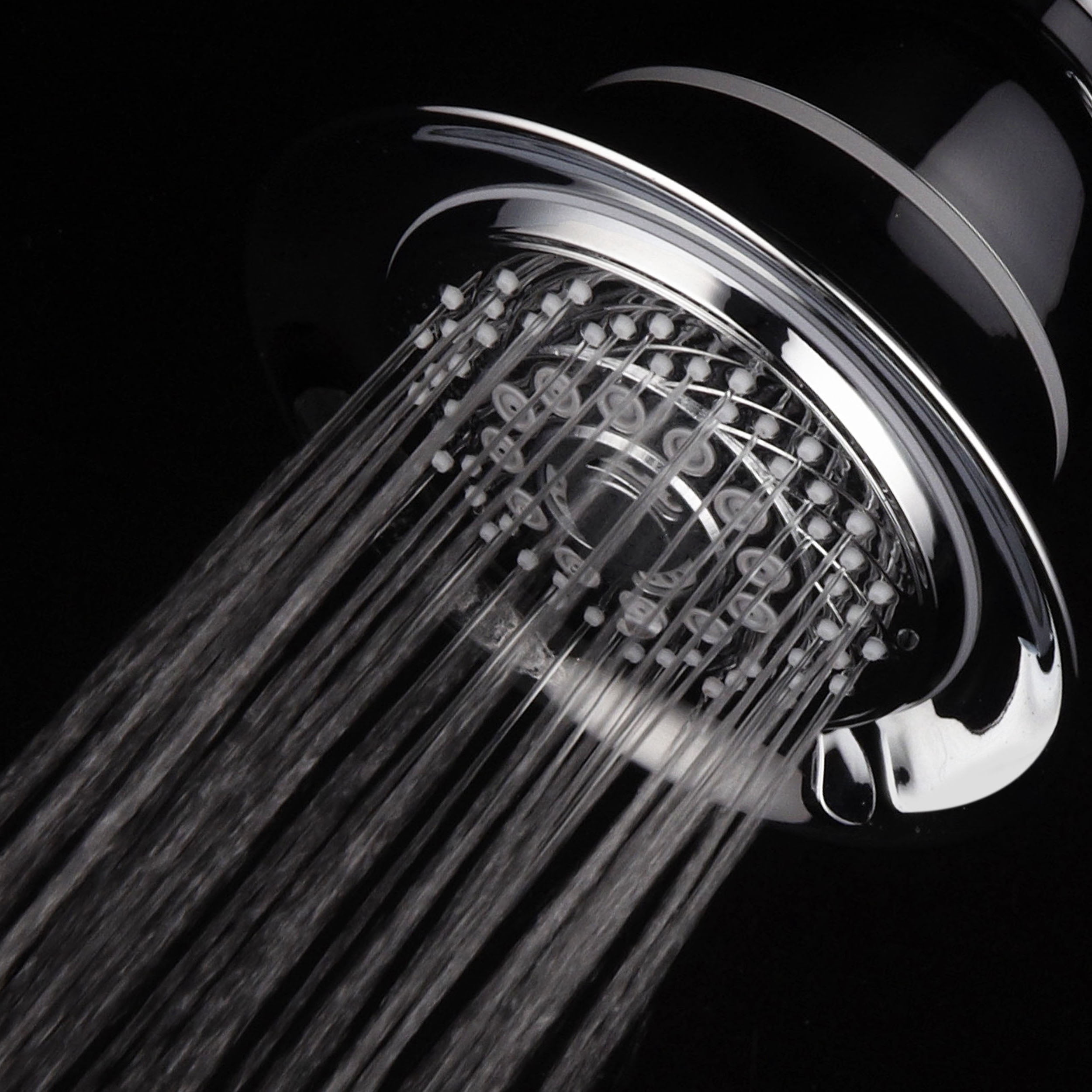 HotelSpa AquaCare High Pressure 6-Setting Filtered Shower Head – 3-Stage Water Filter, 5-Inch, Chrome