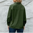 thumbnail image 7 of Lovskoo 2024 Long Sleeve Shirts for Women Corduroy Button Down Shirt Casual Print T-Shirts Single Breasted Fall Spring Loose Shirt Tops Blouse Olive Green, 7 of 7