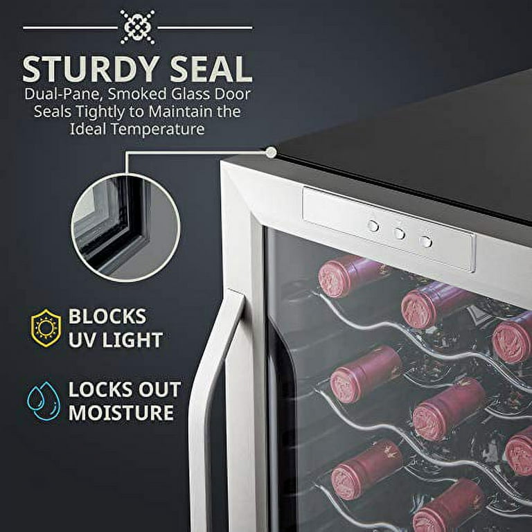 Ivation 18Bottle Compressor Wine Cooler Refrigerator With, 50 OFF