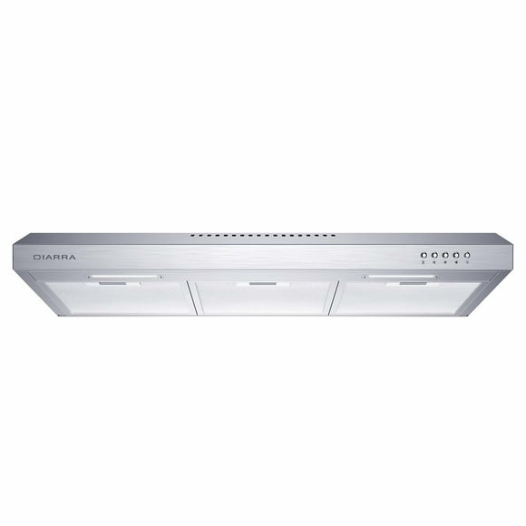 30" Ductless Range Hood, 200CFM Under Cabinet Hood Vent for Kitchen Ducted Covertible