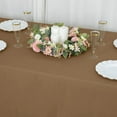 thumbnail image 6 of BalsaCircle 6 Pieces 90" x 132" Taupe Rectangle Polyester Tablecloths Table Cover Linens, 6 of 8
