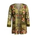 thumbnail image 4 of Cárdigan de mujer, cárdigan frontal abierto, nuevo cárdigan con estampado de flores para mujer, chaqueta con bolsillo, Top para mujer Odeerbi ODB-2, 4 of 5