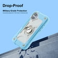 thumbnail image 4 of Allytechgroup Military-Grade Phone Case for Apple iPhone 16 Plus, Heavy Duty iPhone 16 Plus Cover with 360° Ring Kickstand, Shockproof TPU+PC Bumper, Raised Edges, Drop Protection, Skyblue, 4 of 6