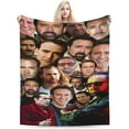 thumbnail image 2 of Blanket Nicolas Cage Soft and Comfortable Wool Fleece Throw Blankets Gift for Home Decoration Sofa Office car Camping Yoga Travel Home Decoration Cozy Plush Beach, 2 of 5