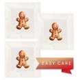 thumbnail image 7 of Jolitee Christmas Decorative Hemstitch Cocktail Napkins, 6"x6" Washable Linen-Like Cloth Napkins, Handmade for Holiday Entertaining & Everyday Use (Gingerbread Girl, Set of 6), 7 of 7