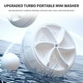 thumbnail image 4 of Portable Mini Washing Machine Ultrasonic Turbo Portable Washer with USB for Home Business Travel College House RV Apartment Turbo Washing Machine Cleaning Socks Underwear Dishes, 4 of 8