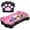 Black&Pink, variant on Foldable Portable Toddler Travel Bed, Toddler Floor Bed with Washable Cover for Kids, Soft and Safe Blue