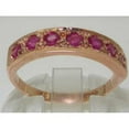 thumbnail image 3 of LBG 14k Rose Gold Natural Ruby Womens Eternity Ring - 7.25 - Sizes 4 to 12 Available, 3 of 5