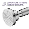 thumbnail image 3 of Swcorp AC-AZSR55CH 35-55 in. Anzzi Shower Curtain Rod with Shower Hooks in Polished Chrome, 3 of 9