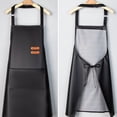 thumbnail image 4 of Delantal de piel impermeable para mujer con bolsillo de PVC, 300 g, 4 of 4