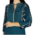 thumbnail image 6 of Bimba Women Indian Designer Kurta Kurti Boho Collar Neck Custom Blouse, 6 of 6
