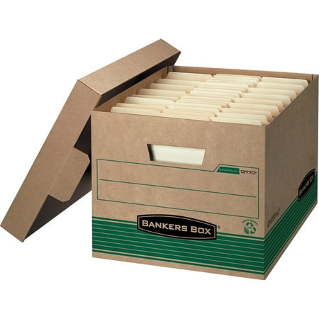 Bankers Box, FEL12770, Medium Letter/Legal Storage Boxes, 12 / Carton, White,Blue