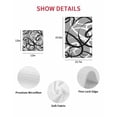 thumbnail image 7 of Grey Geometric Kitchen Dish Towels for Drying Dishes Set of 3, Retro Black White Abstract Striped Lines Waffle Weave Microfiber Hand Tea Bathroom Towels Quick Dry & Absorbent Towel 12x12, 7 of 7