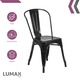 thumbnail image 2 of Silla Metalica Moderna Estilo Industrial Tipo Tolix negro, 2 of 8