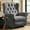 Grey, variant on Power Swivel Rocking Glider Recliner Chair, Electric Nursery Reclining Sofa Chair with Heat and Massage, Wingback Tufted Upholstered Recliner for Living Room, USB and Type-C Ports, Brown