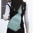 thumbnail image 3 of VeFlora Women & Men Multi-Pocket Sling Crossbody Bag, Adjustable Water-Resistant Chest Backpack, Lightweight Casual Purse for Work Travel Outdoor Daily Use(BU2/One Size), 3 of 3