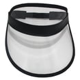 thumbnail image 2 of Nicky Bigs Novelties Retro Beach Plastic Clear Black Trim Sun Visor Hat, 2 of 4
