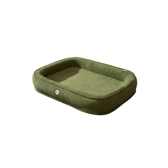 HOARBOEG Green All-Season Pet Bed for Small Dogs and Cats, Medium Size Washable Dog Bed, Non-Slip Bottom Calming Cat Bed for Indoor Pets, Comfortable Pet Sleeping Pad 11.81*15.74in