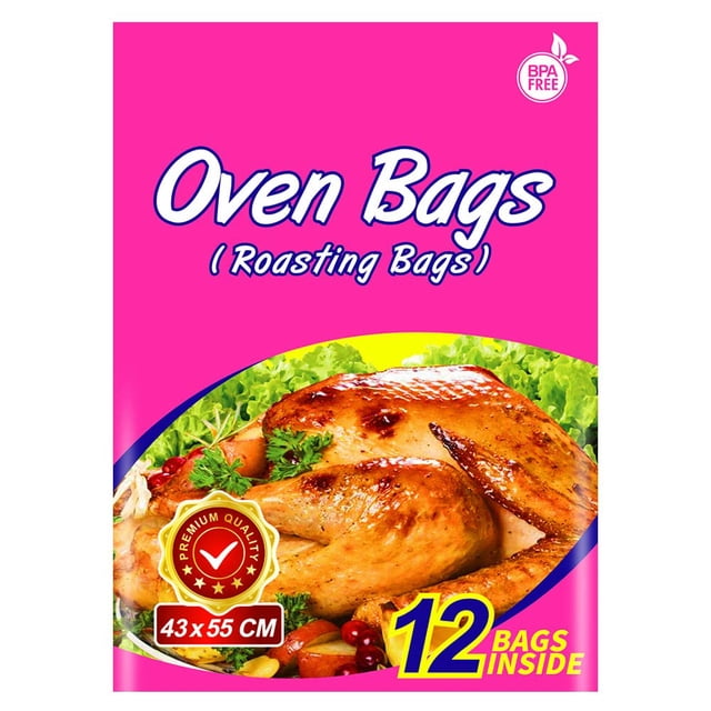 Bolsas para horno OOFLAYE 43 x 55 cm grandes para asar pavo, 12 piezas