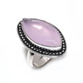 thumbnail image 2 of Natural Pink Chalcedony Gemstone Handmade 925 Steling Silver Ring Size 8.5, 2 of 2