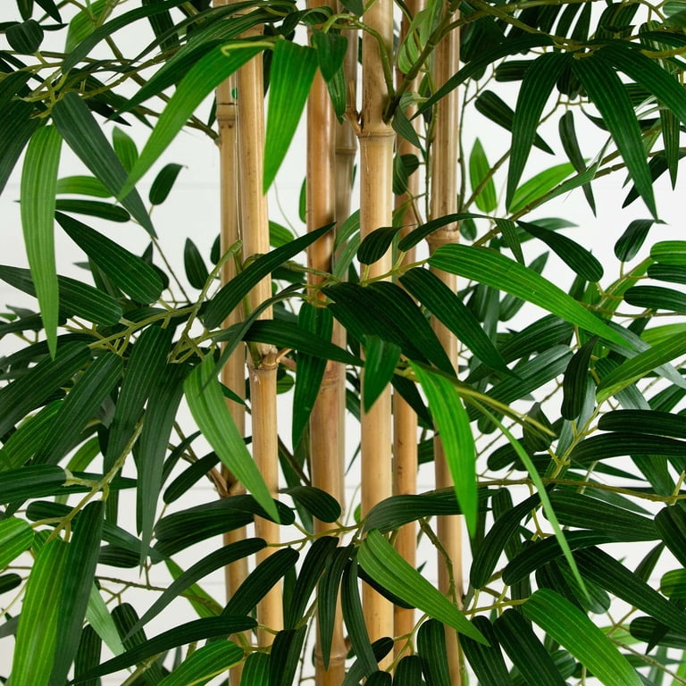 Better Homes & Gardens 4ft Bamboo Artificial Tree – Natural Trunks, 540 Leaves, Home Decor