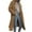 Brown, variant on Women's Wool Blend Coat Oversized Double Breasted Long Trench Overcoat Fall Winter Loose Fit Outerwear with Pockets Brown M