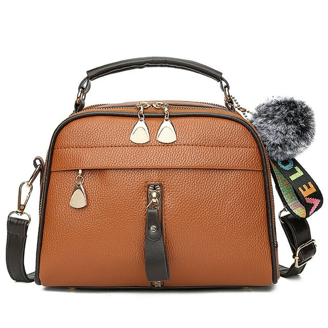 Shoulder Handbag Fashion Casual Solid Color Zipper Crossbody Bag Shoulder Tote