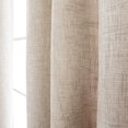 thumbnail image 3 of Quality Home Textured Faux Linen Curtains - Stone - 52" x 84" (Set of 2 Panels), 3 of 4