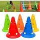 thumbnail image 4 of Conos de entrenamiento de fútbol, barrera de conos de entrenamiento de fútbol de 5 piezas con barra con agujeros, letrero de cubo, diseño aerodinámico, 4 of 8