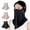 Black, variant on UPF 50+ UV Sun Protection Face Mask with Neck Coverage, Breathable Face Shield for Summer Outdoor Activities