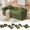 Green, variant on 73" Modular Couch Sofa Bed with Fixed-Shape Frame, Removable Armrests and Pillows, 4 Independent Modules, Convertible Sleeper Sofa Bed for Living Room, No Assembly, Green