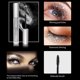 thumbnail image 5 of Máscara de pestañas con purpurina de diamante, de secado rápido, para rizar pestañas, maquillaje para extensiones, resistente al agua, de larga duración, alarga las pestañas, máscara negra 4D, 5 of 5