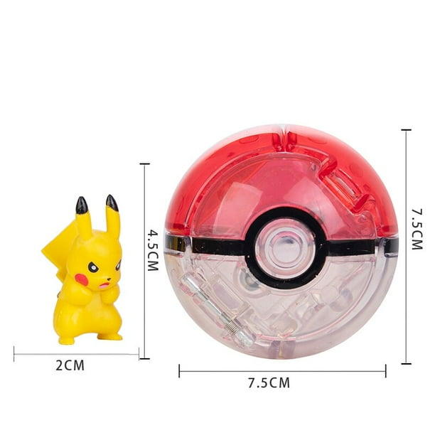 Pokemon Elf Ball Anime Charizard Figura Pikachu Eevee Squirtle Kyogre Pocket Monster Pokeball Pet Deformación Modo Muñeca Juguetes Gao Jinjia LED