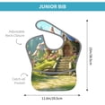 thumbnail image 4 of Kdxio Cute Mushroom Town A Bibs For Babies, Baby Bibs for Eating, Toddler Bibs, Waterproof Bibs, Feeding Bibs, for Toddlers, Boys, Girls, 4 of 8