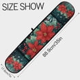 thumbnail image 3 of Yayeee Double Oven Mitt Kitchen Heat Resistant Baking 35" x7" Quilted Glove, Christmas Poinsettia, 3 of 6