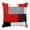 Black Red Gray, variant on Brown Grey Geometric Pillow Covers 16x16 Inch, Modern Black White Abstract Art Linen Pillowcase with Invisible Zipper, Decorative Throw Pillow Covers Cushion Case for Couch Sofa Bed Living Room