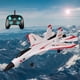 thumbnail image 2 of Avión de control remoto de 2,4 G para niños, juego al aire libre con giroscopio, planeador RC Su35 3 canales, 2 of 8