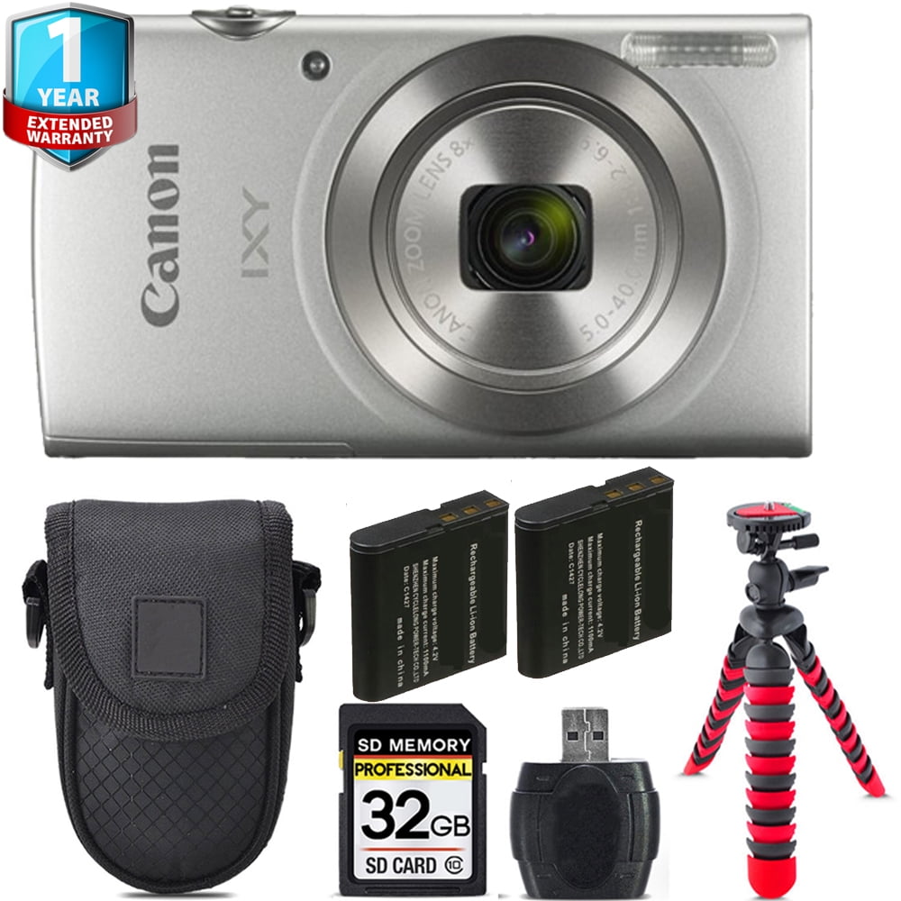 Canon IXY 200 /Elph 180 Digital Camera (Silver) + 1 Yr Warranty +