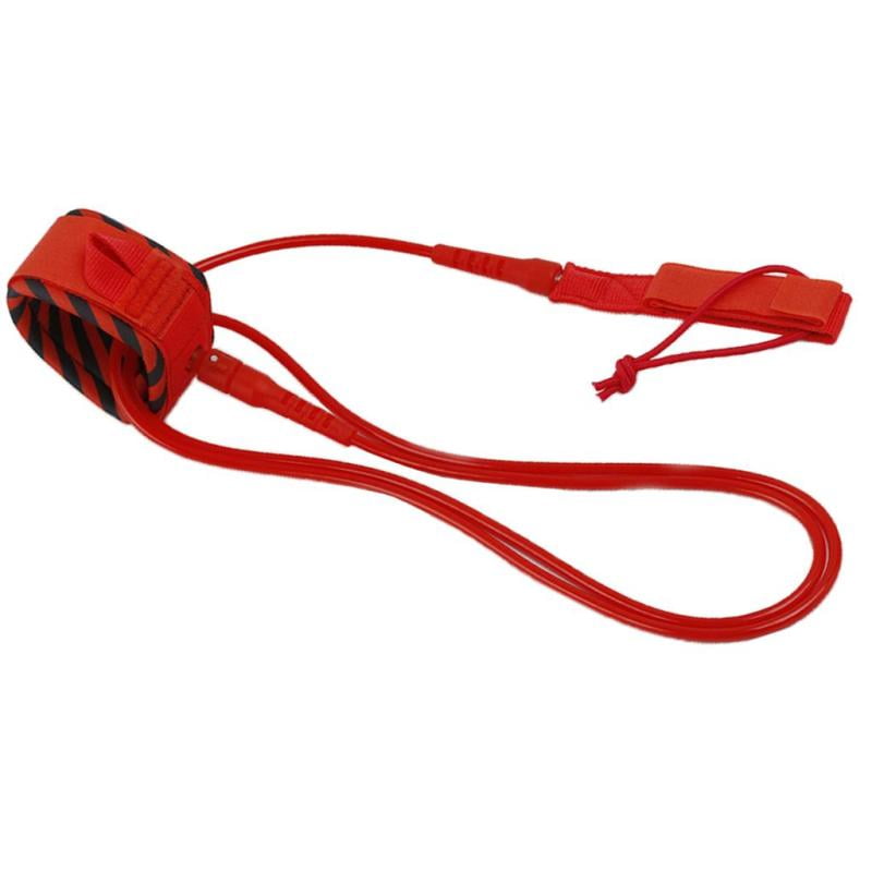 Surfboard Leg Rope Double Stainless Steel Swivel Red 10 ft