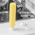 thumbnail image 3 of 3Pcs Inverted Bottle Lid Leakproof TPE Bathroom Lotion Shampoo Kitchen Seasoning Bottle Flipping Bottle Connector Cover Replacement Kit, 3 of 7