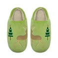 thumbnail image 2 of HNMKIU Boys Winter Slippers Indoor Shoes for Kids Cozy Warm Soft Children's Casual Comfortable Home Footwear Christmas Slippers for 2-12 Years Light Green,8-9 Years, 2 of 6