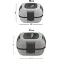 thumbnail image 5 of Pinnacle Thermoware 2-Pc Leak Proof Insulated Lunch Box Hot Food Container Set, Gray, 5 of 8