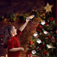 thumbnail image 2 of Navidad al aire libre Guirnalda de luces decorativas con forma de pájaros, luces LED acrílicas de 5 pájaros con clip, resistente al agua, 2 of 5