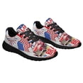 thumbnail image 6 of Red Truck Country Truck Happy 4th of JulyLand of The Free Because Of The Brave American flag Shoes Sneakers Black Size 7, 6 of 7