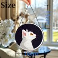 thumbnail image 3 of White Cat Stained Glass Suncatcher Colored Handmade Window Hangings Glass Suncatcher Crafts Kits for Indoor Garden Christmas Decor and Memorial 16x16cm(1), 3 of 7