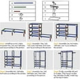 thumbnail image 4 of Portable Closet, Freestanding Closet Organizer, Clothes Rack with Shelves, Hanging Rods, Storage Organizer, for Cloakroom, Bedroom, 66.1x42.1x14.2 Inches, Black, 2PCS, 4 of 7