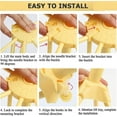 thumbnail image 3 of Séchoir à Pâtes, Séchoir à Pâtes Supports à Pâtes avec 10 Anneaux Extensibles, Jaune, 3 of 4